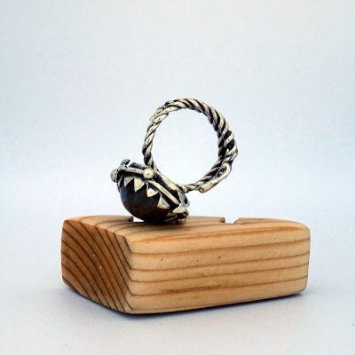 Anillo de plata con cuarzo rutilado