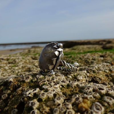 Anillo de plata con cuarzo rutilado