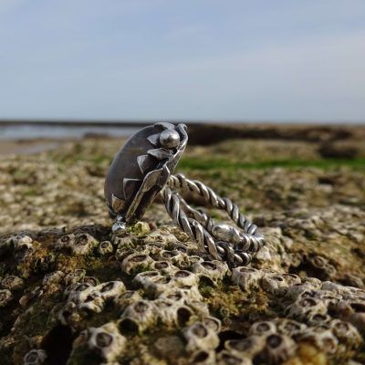 Anillo de plata con cuarzo rutilado