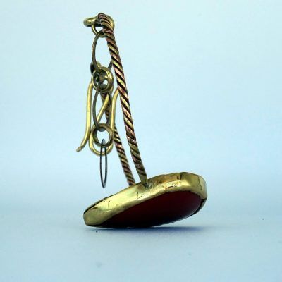 Brazalete dorado con jaspe