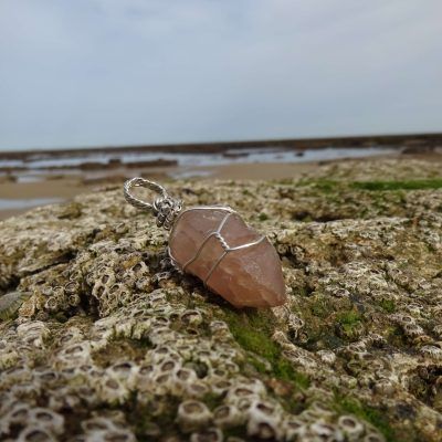 Colgante de plata con cuarzo jacinto