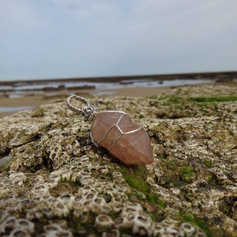 Colgante de plata con cuarzo jacinto