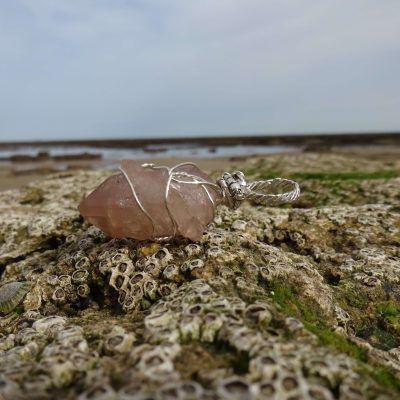 Colgante de plata con cuarzo jacinto
