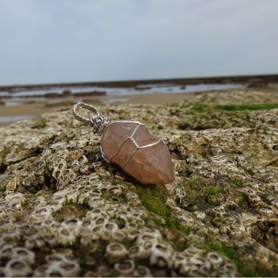 Colgante de plata con cuarzo jacinto